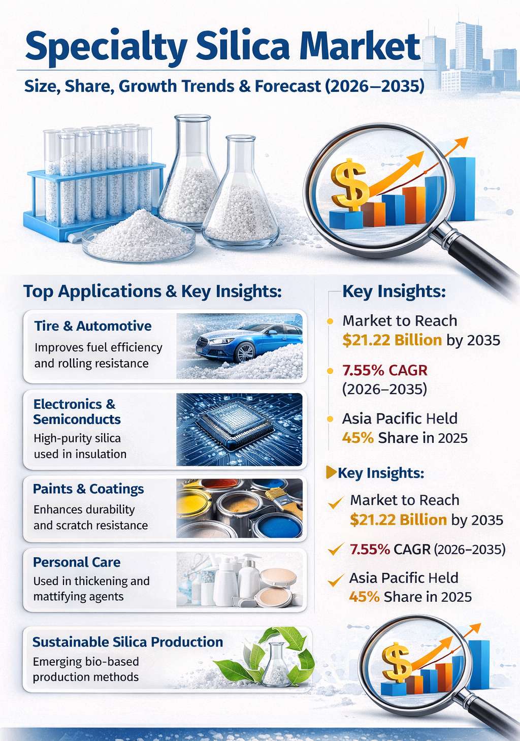 Specialty Silica Market Size, Share, Growth Trends & Forecast (2026–2035): Industry Analysis, Key Players, and Strategic Insights
