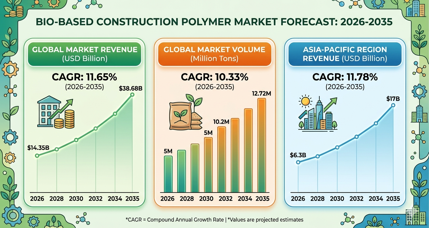 Green Building Revolution: Global Bio-Based Construction Polymer Market Outlook (2026-2035)