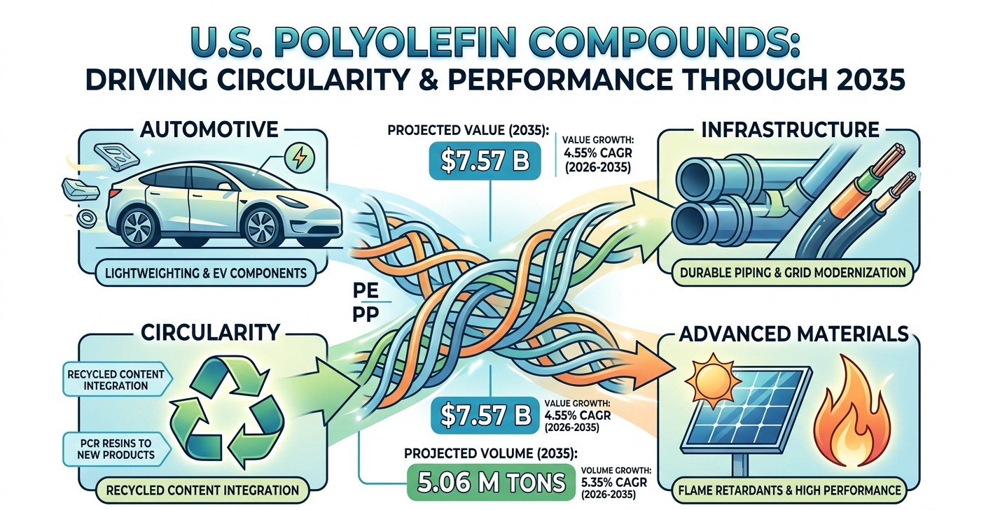 U.S. Polyolefin Compounds Market Forecast 2035: Strategic Analysis, Growth Trends, and Sustainability Drivers