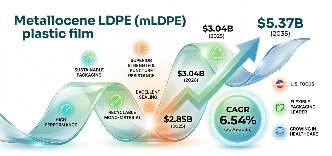 U.S. Metallocene LDPE Market Outlook (2026–2035): Driving the Future of High-Performance and Sustainable Packaging