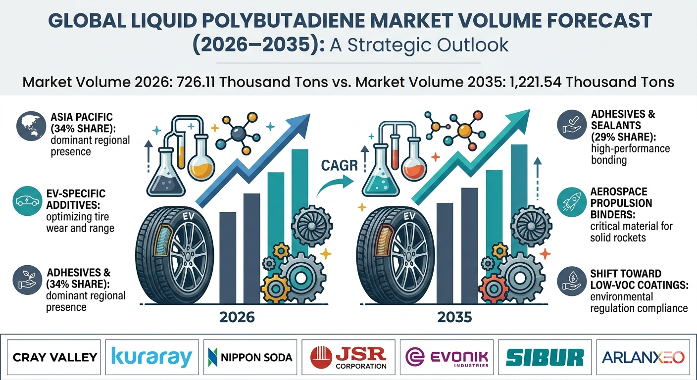 Global Liquid Polybutadiene Market: Elastomeric Engineering, Strategic Forecast, and Technical Advancements (2026–2035)