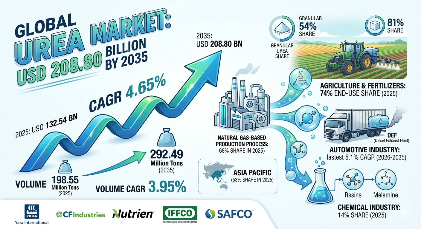 Global Urea Market Analysis: Strategic Forecast, Agricultural Security, and Technical Transformation (2026–2035)