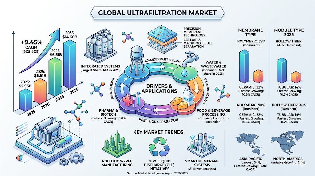 Global Ultrafiltration Market Intelligence Report: Strategic Insights and Engineering Forecasts (2026–2035)