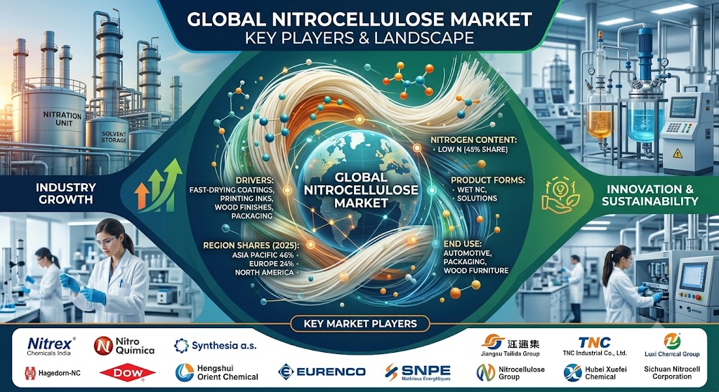 Global Nitrocellulose Market Analysis 2026–2035: Navigating High-Performance Binders and Sustainable Coating Trends