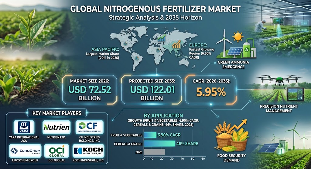 The Green Yield Revolution: Global Nitrogenous Fertilizer Market Analysis and Forecast to 2035
