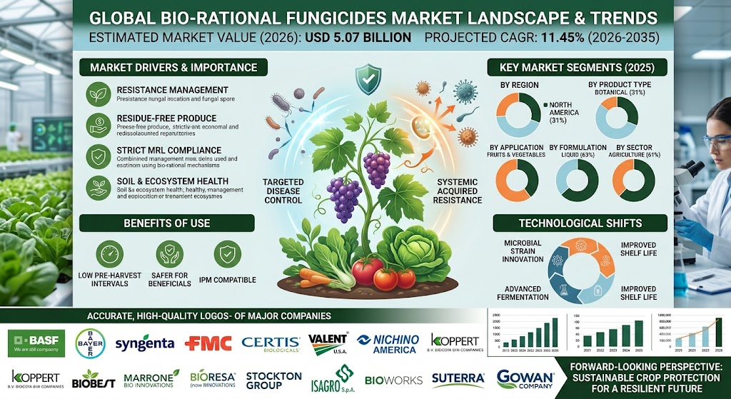 Global Bio-rational Fungicides Market Dynamics: Ecological Solutions Driving Resilient Plant Health and Sustainable Crop Yields